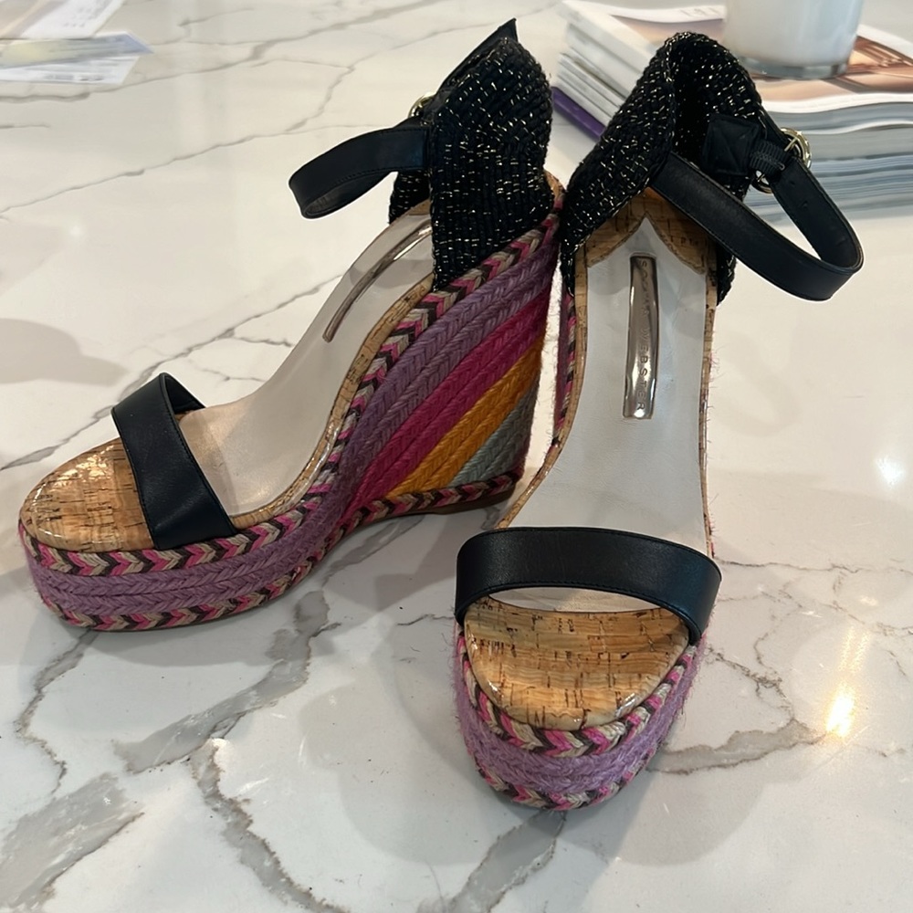 Sofia Webster Multi Colored Wedges - image 2